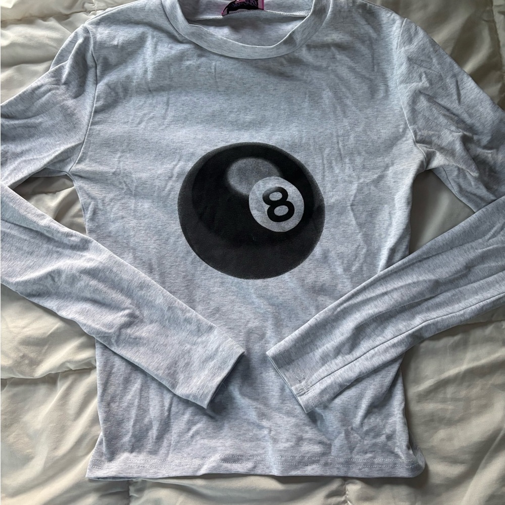 Edikted Light Gray Crew Neck Tee